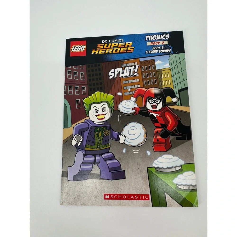 LEGO DC Comics Super Heroes Phonics Pack 2 Scholastic Readers Workbooks Set of 6
